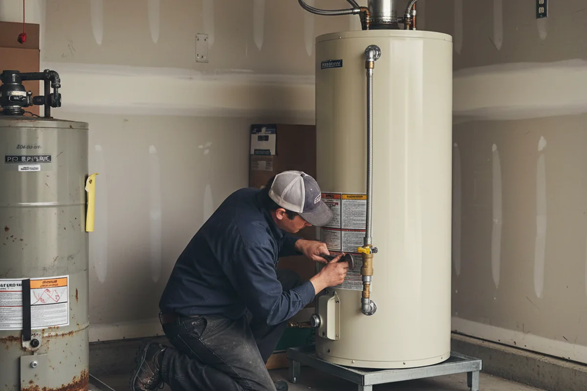 Water heater and shutoff valve replacement in Deweyville